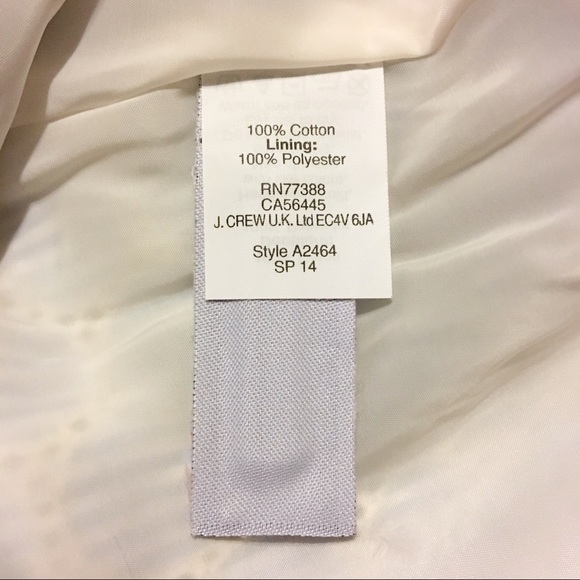 J Crew Blue White Embroidered Seersucker Skirt - Picture 6 of 6